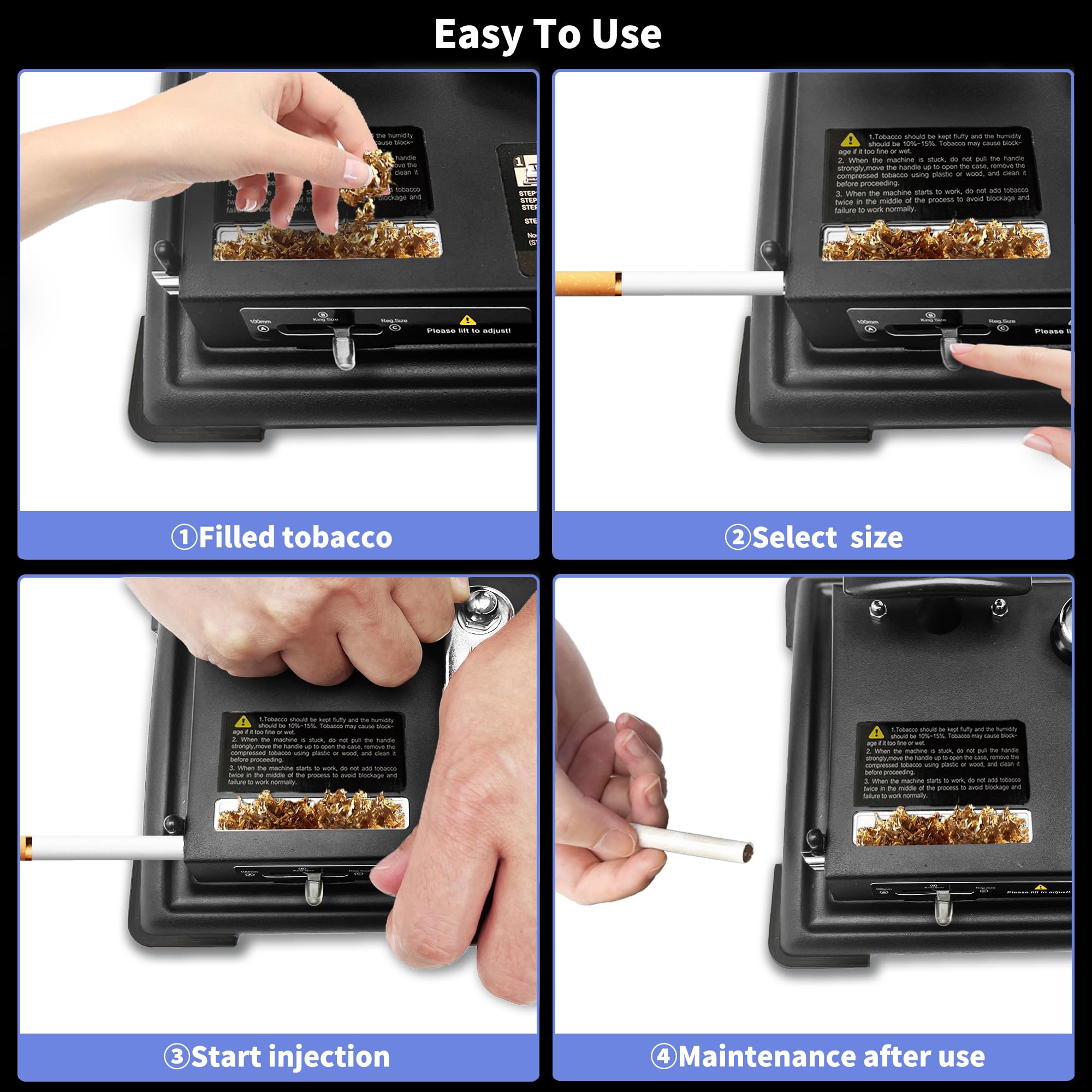 how do cigarette rollers work Amazon.com: ROWISE Cigarette Rolling Machine, New Manual Cigarette Tobacco  Injector Roller Fits Rolling Tube of Diameter 0.31