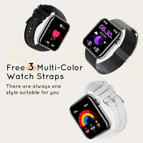 Miniatura 2 de Reloj inteligente para hombre (respuestahacer llamadas), pantalla táctil HD de 1.85 pulgadas, rastreador de pasos de fitness, compatible con Android