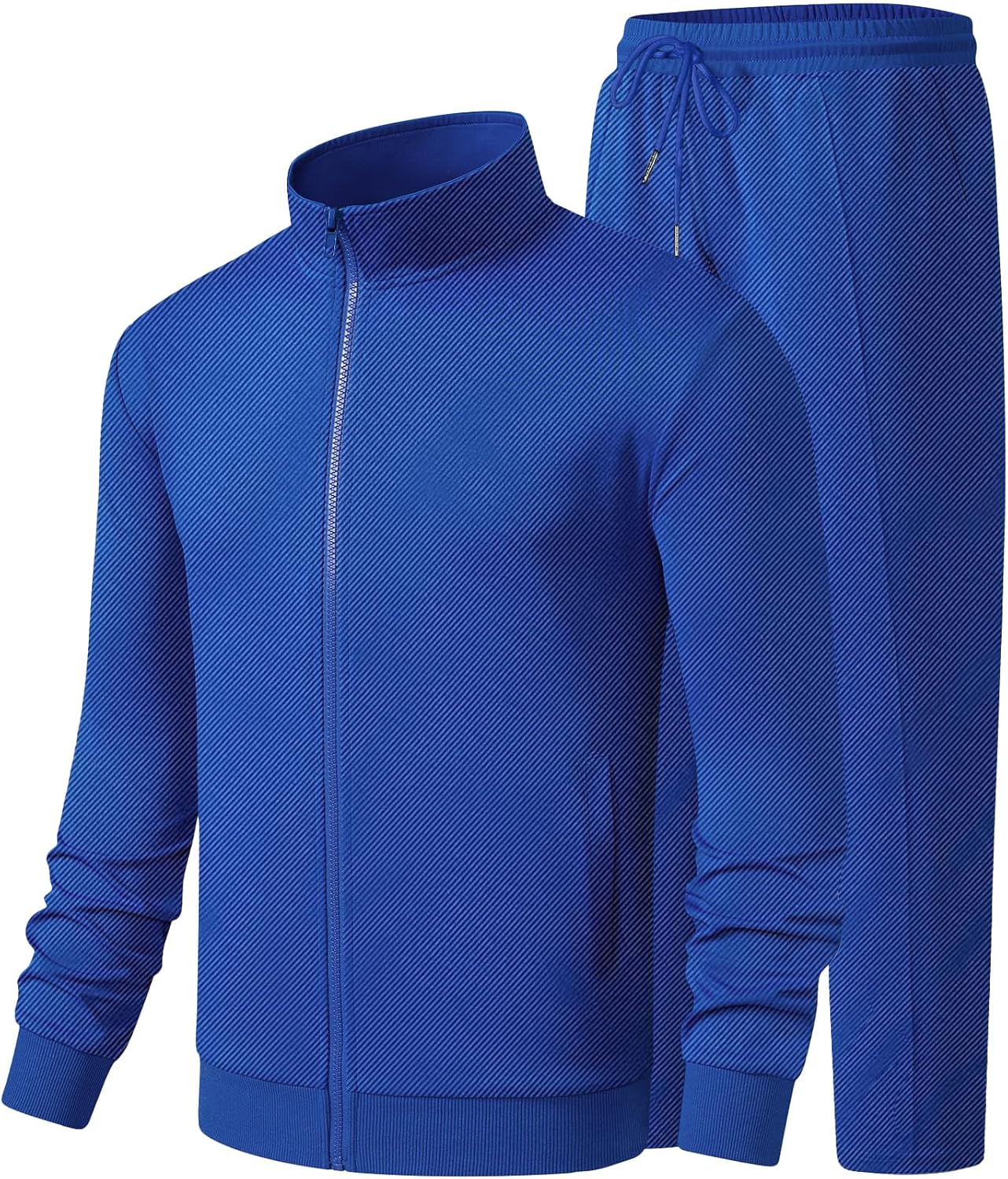 JMIERR Men's Sweatsuit Tracksuit 2 Piece Set Full Zip Casual Jogging Suits with Jogger Jackets and Pants Warm Up Outfits - Image 9