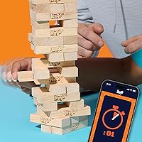 Vista 10 de Juego oficial de Jenga de Hasbro Games Dado digital para 6 formas más de jugar Juego original de bloques de madera Torre de apilamiento