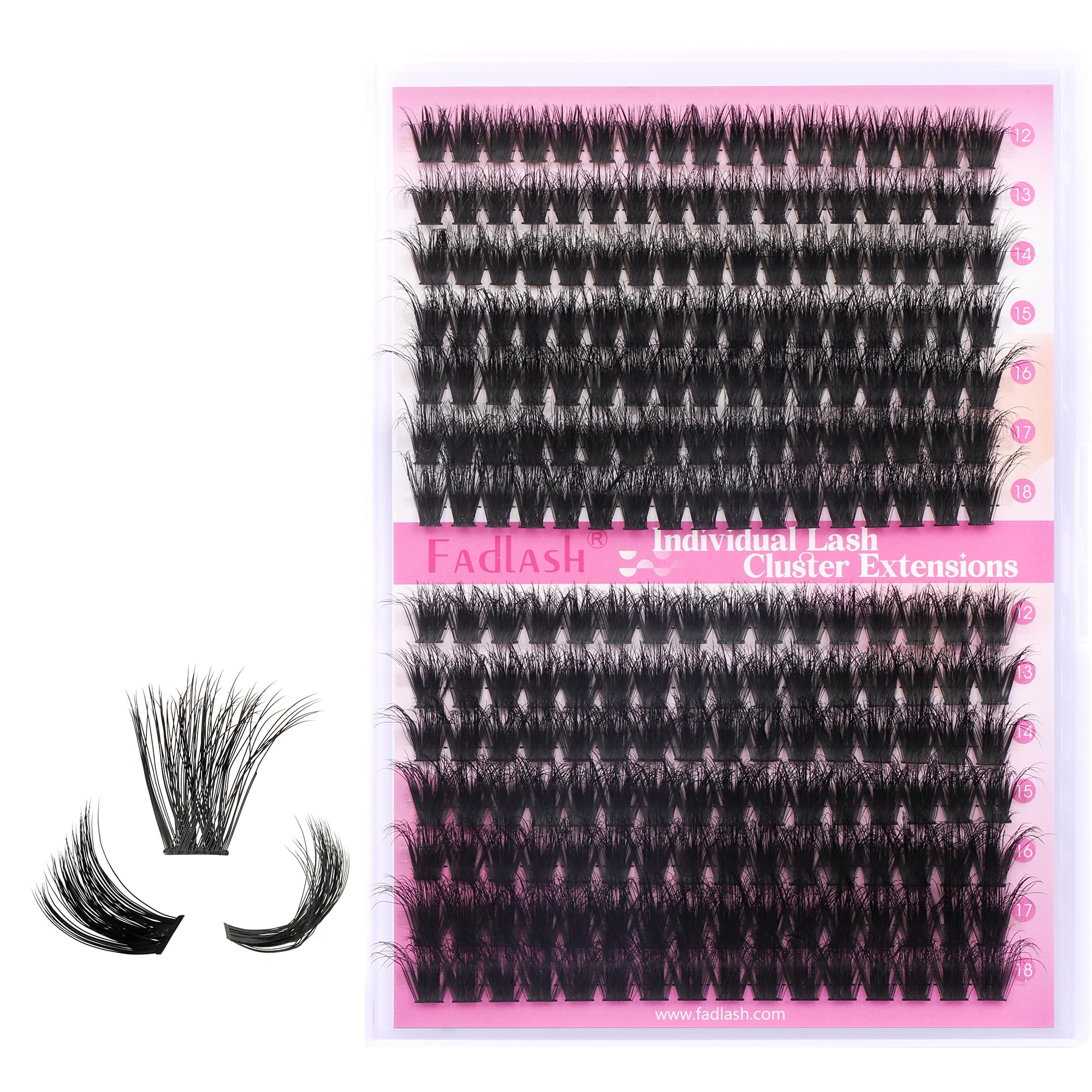 FADLASH Lash 120pcs 0.07mm D Curl 8-16mm 40D Mixed Trays Customizable DIY Eyelash Extensions for Beginners — view 157