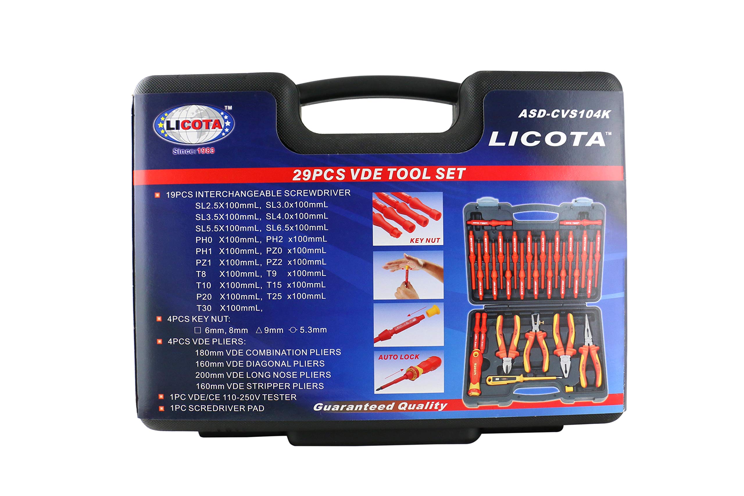 Licota29P VDE TOOL SET ASD-CVS104K