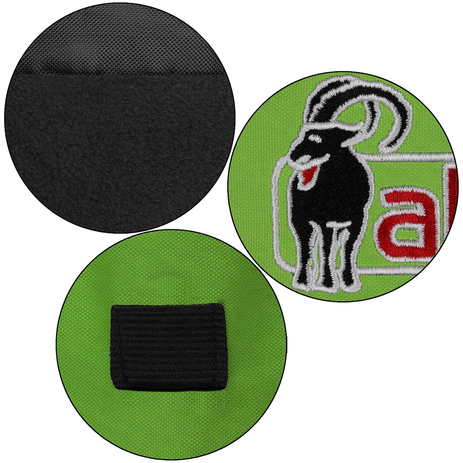 ALPIDEX Bolsa de Tiza Ajustable con cinturón, Bolsa de Tiza para Escalada, Gimnasia, Levantamiento de Pesas, Color Verde