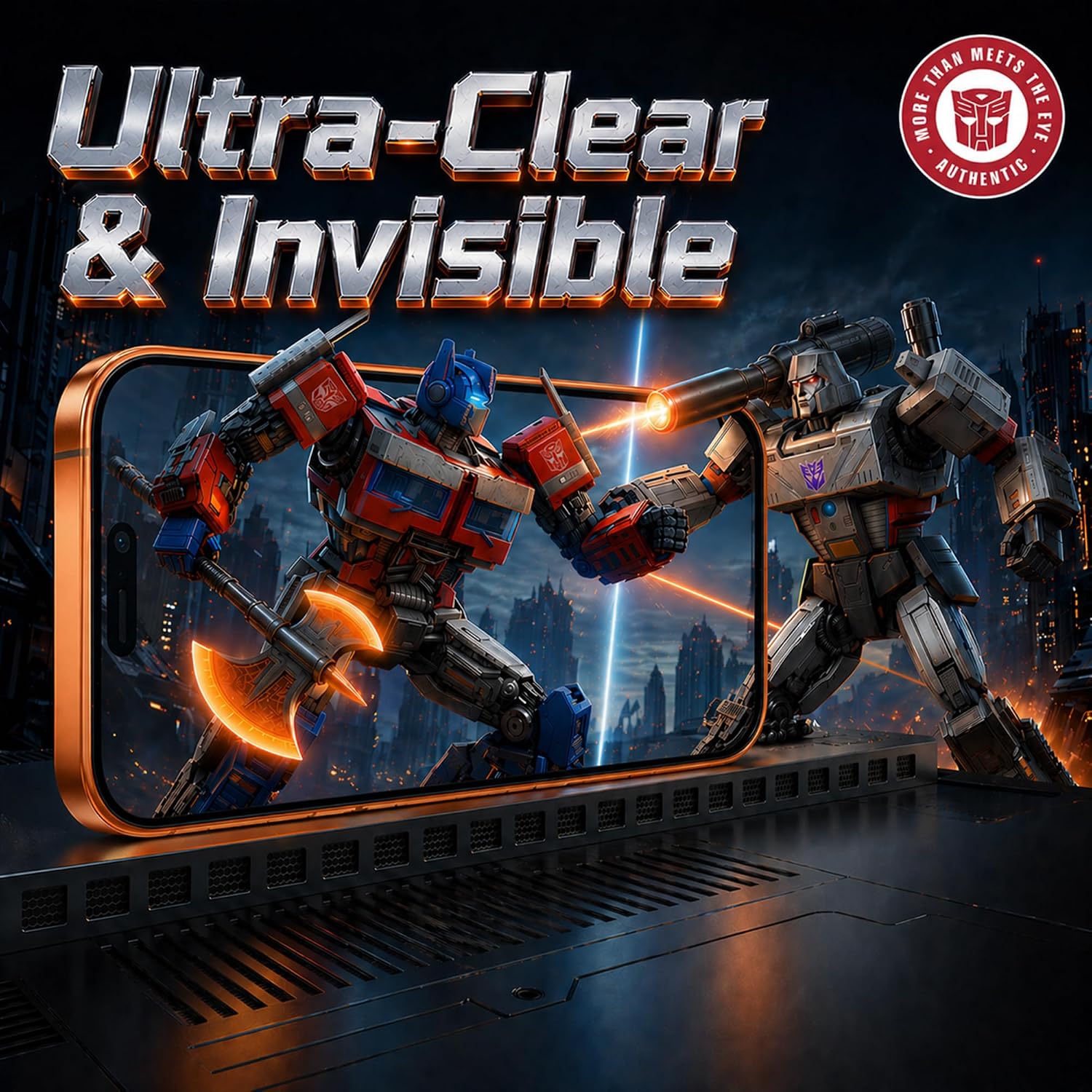 Transformers Licensed iPhone 17 Pro Max Privacy Screen Protector | Privacy Protection, Impact Resistant, Scratch Resistant, Bubble-Free Install, Smooth Touch, Fit，365-Day Warranty