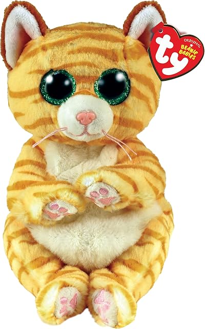 Ty Toys Beanie Baby Stripey Cat Mango - 15 CM, Brown (2009304)