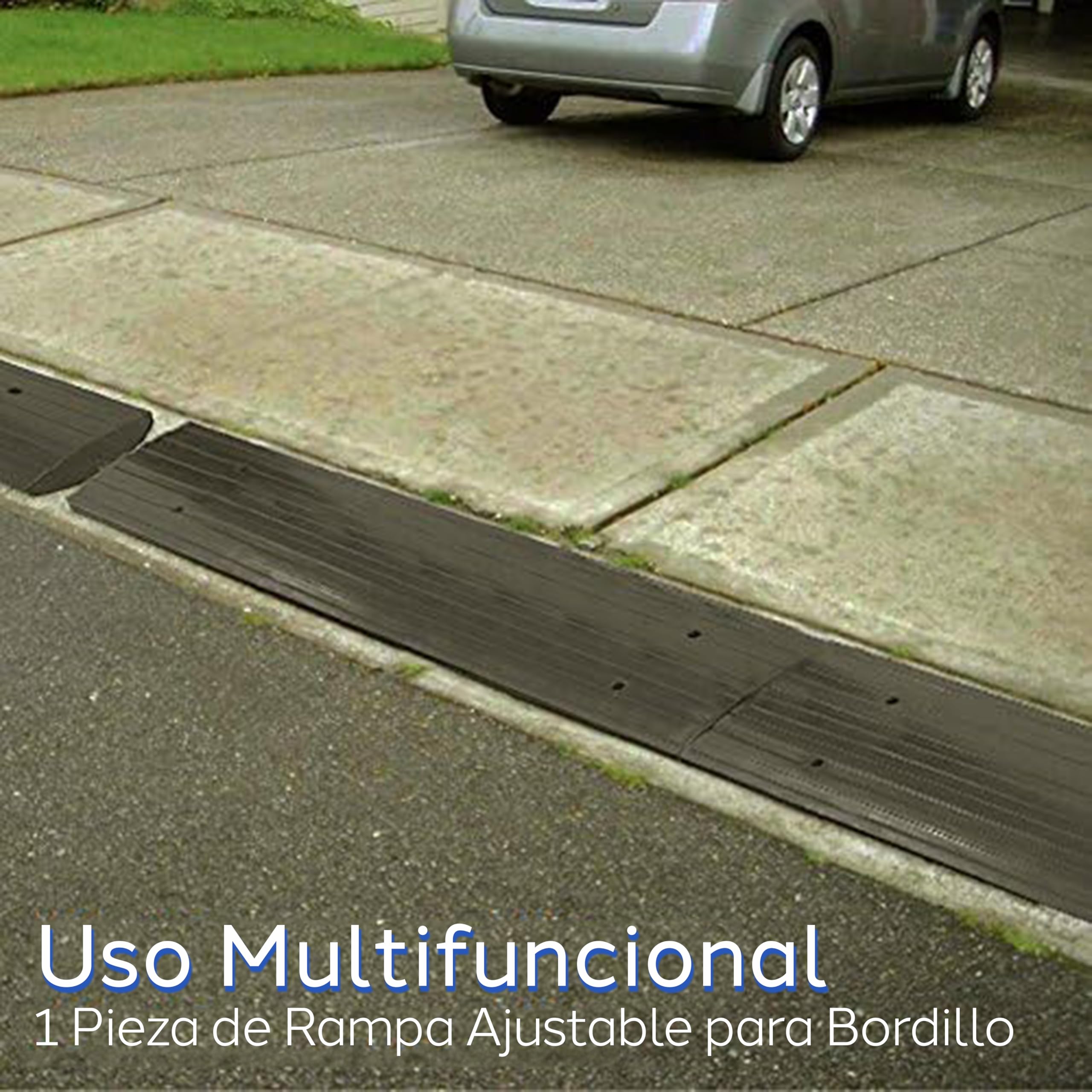 Pyle rampa bordillo, Goma, Acera, Umbral, Puente, Muelle de Carga, Garage, Camiones, Motocicletas, Sillas de Rueda.