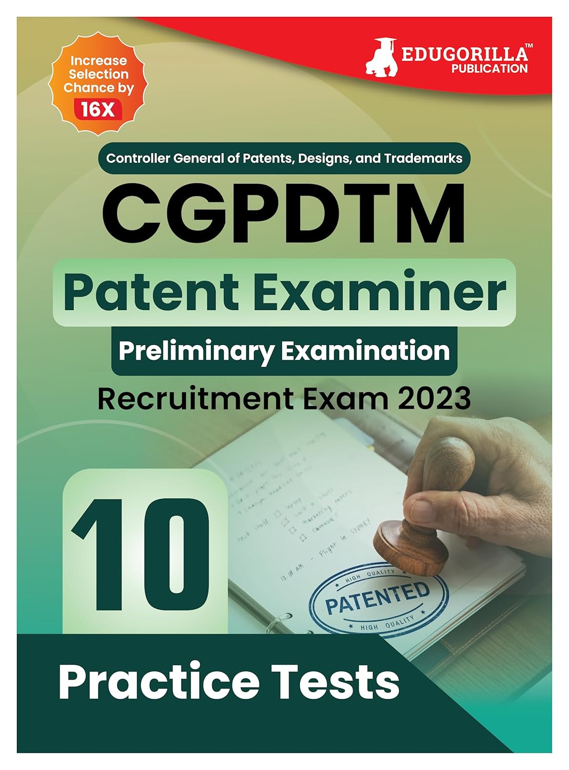 CGPDTM Patent Examiner Exam Book 2024 - Controller General of Patents ...