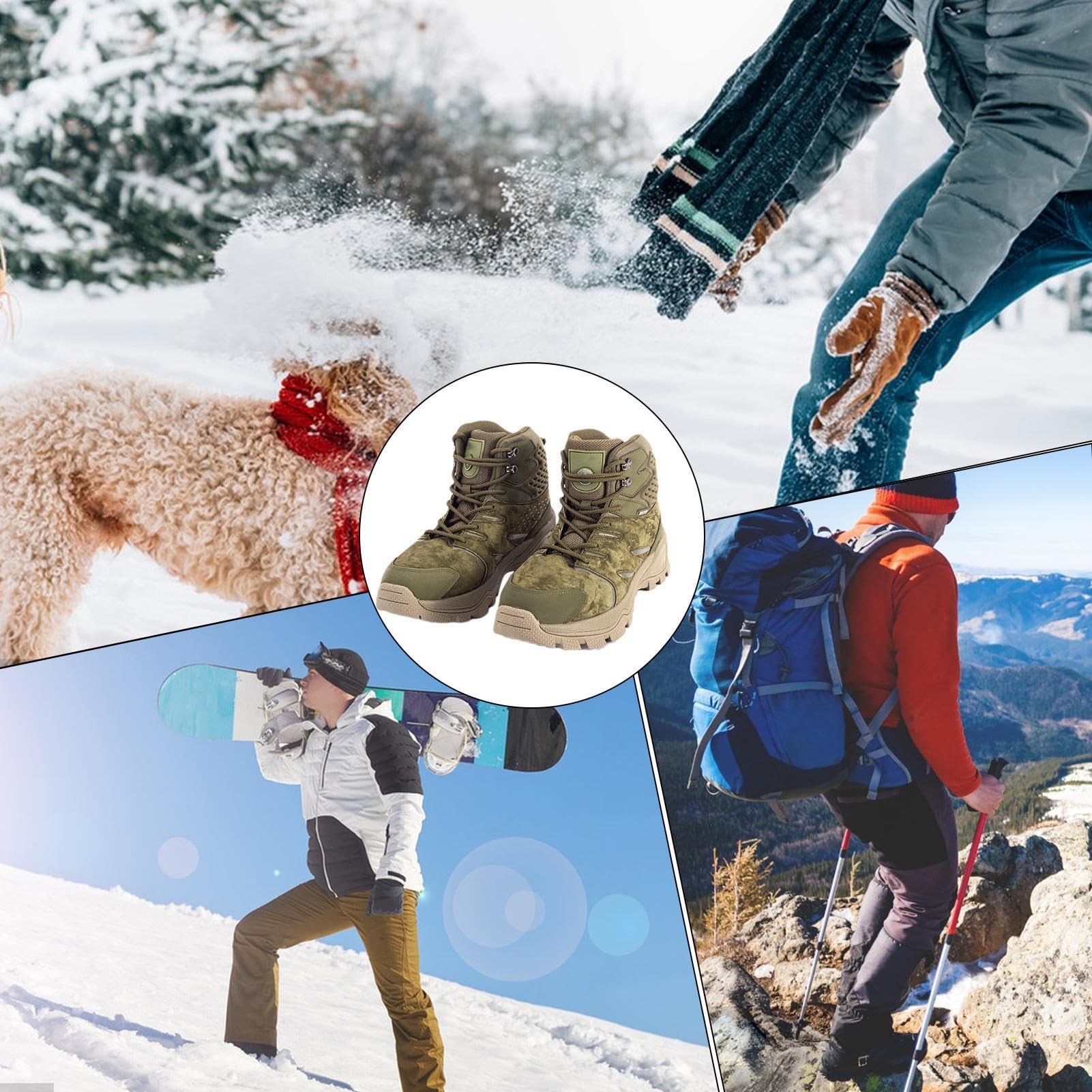 Buty grzewcze, Outdoor Camping Shoes, Foot Warmer Shoes, antypoślizgowe buty z podeszwą, buty grzewcze sterowane temperaturą, akumulatorowe buty elektryczne, ocieplana dla mężczyzn, ocieplana dla