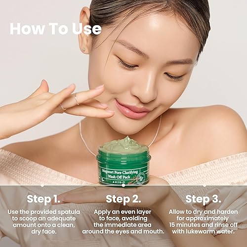 Miniatura 6 de AXIS-Y Mugwort - Paquete de lavado clarificante de poros, exfoliante facial para poros obstruidos, removedor de puntos blancos y puntos negros,