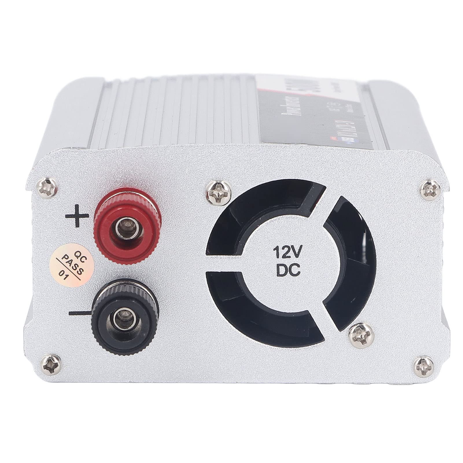 Fabater Inversor de Corriente para Automóvil, Inversor de Corriente de Onda Sinusoidal Corregida de Pico Continuo de 500 W, Convertidor de CC a CA con Toma de CA Universal y Salida USB de 5 V para