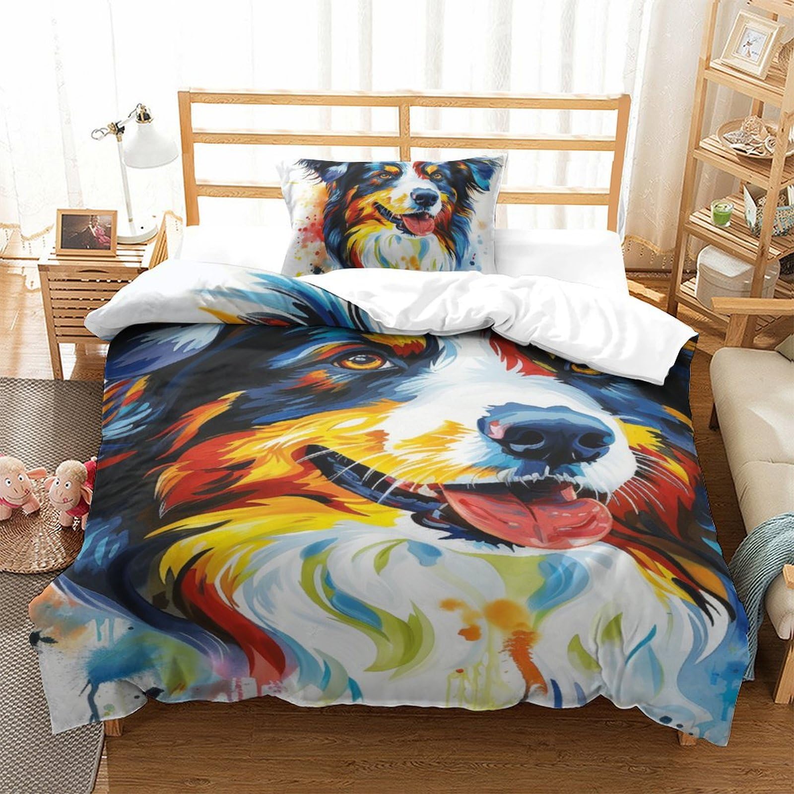 Parure de lit Berger Allemand en microfibre respirante et ultra douce pour un sommeil sain