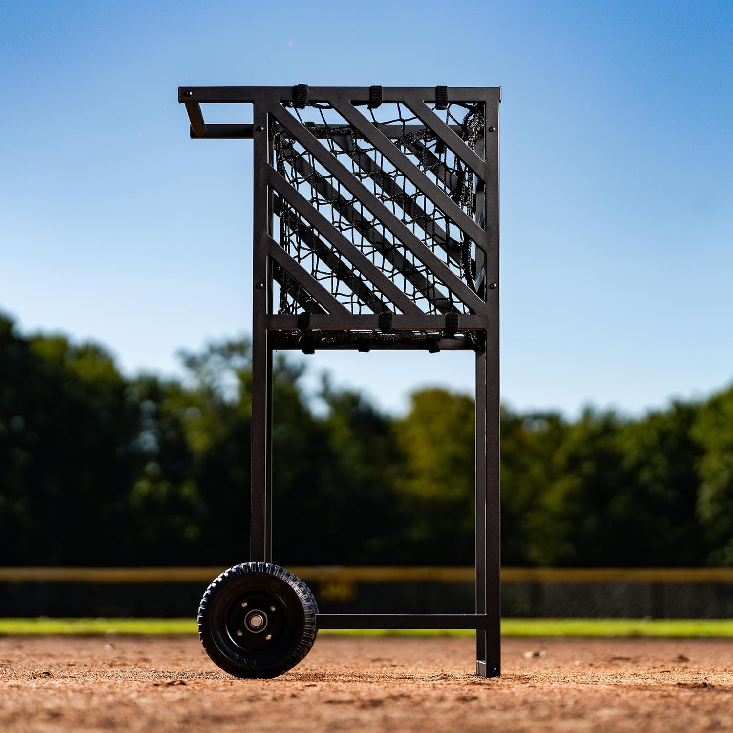Murray Sporting Goods Baseball Softball Practice Cart - Heavy-Duty Ball Cart with Wheels, Large Capacity Ball Carrier for Hitting Batting Practice