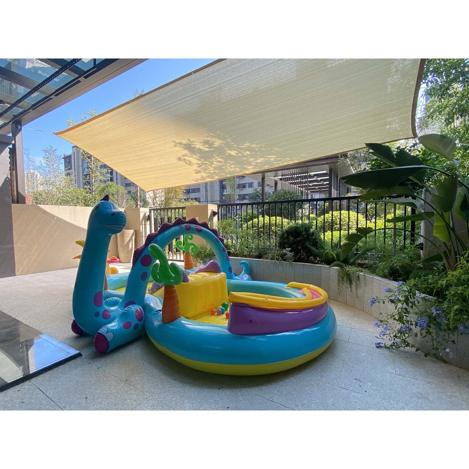 Rete Ombreggiante Beige 90% 4x12m - Telo UV Per Giardino, Serra E Piscina - Foto 2