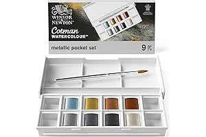 Unveiling the Shimmering Allure of Winsor & Newton's Watercolor Metallic Paint Set