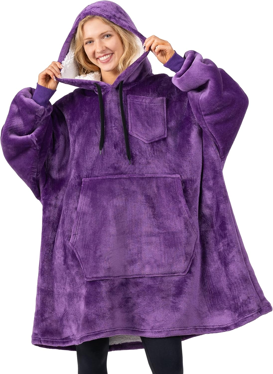 PAVILIA Blanket Hoodie for Women, Sherpa Wearable Zambia Ubuy