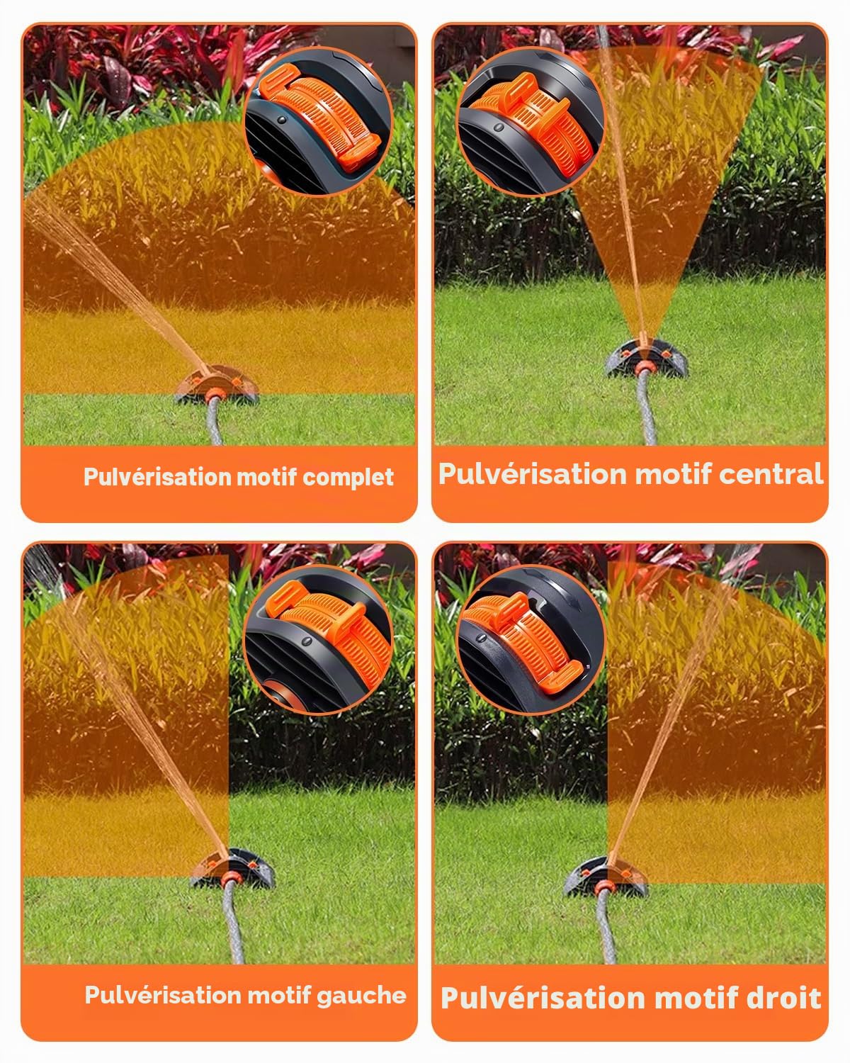 Cloudvalley Pulvérisateur, 19 sorties d'eau, équipé de raccord rapide pour tuyau, pulvérisateur de jardin, large zone de pulvérisation, arrosage uniforme