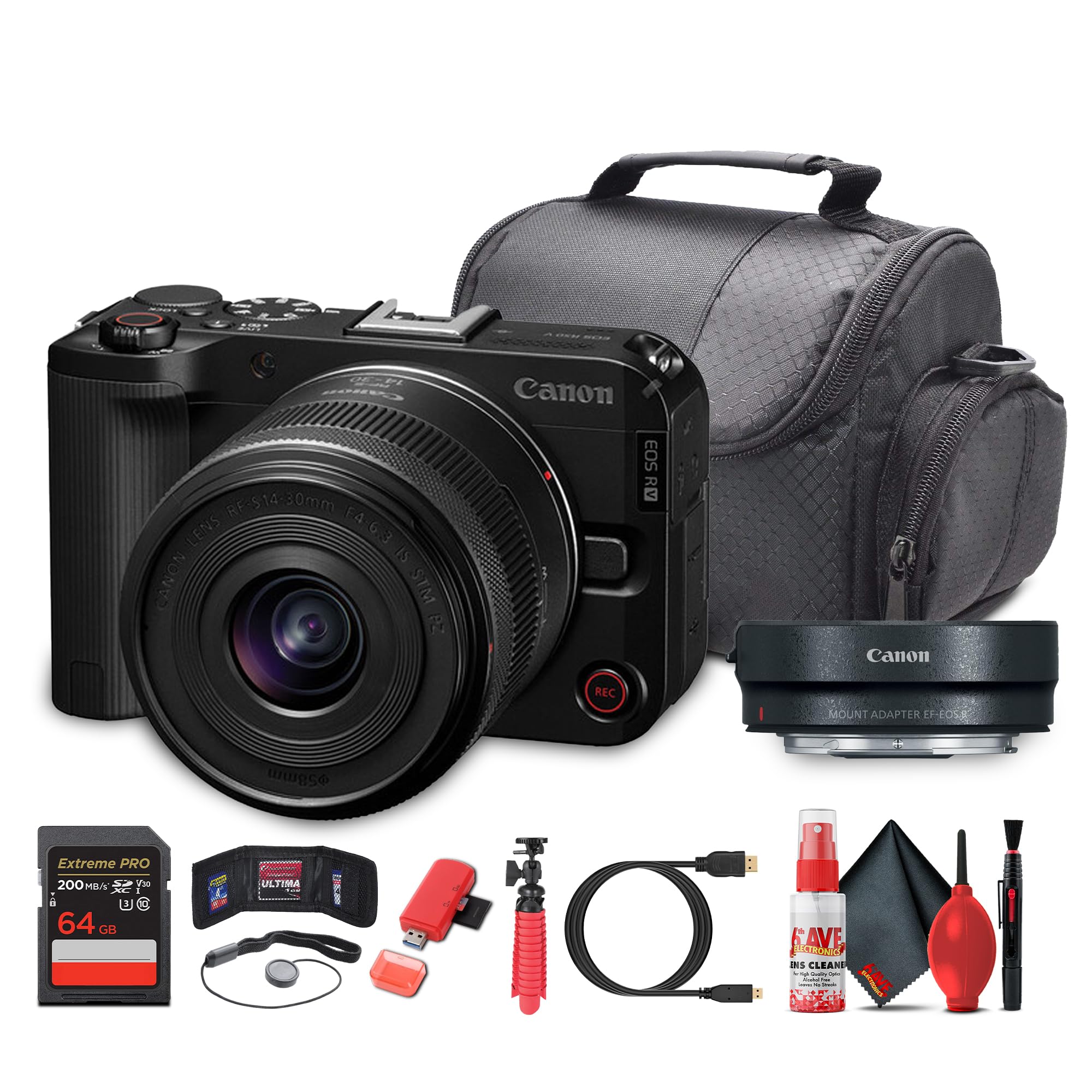 Amazon.com : Canon EOS R50 V Camera + 14–30mm Power Zoom