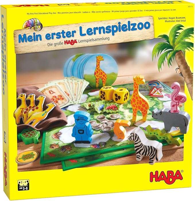 HABA 305173 My Very First Educational Play Zoo-10 Educational Games in 1…
