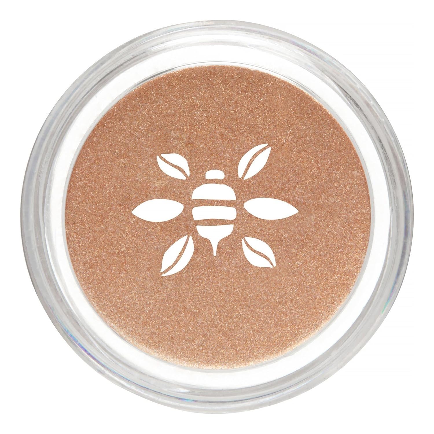 Honeybee Gardens PowderColors, Clean Mineral Eye Shadow in Satin Sheets, Pale Sparkly Peach With Gold Highlights, Versatile, Portable, & Skin-Friendly, 2g
