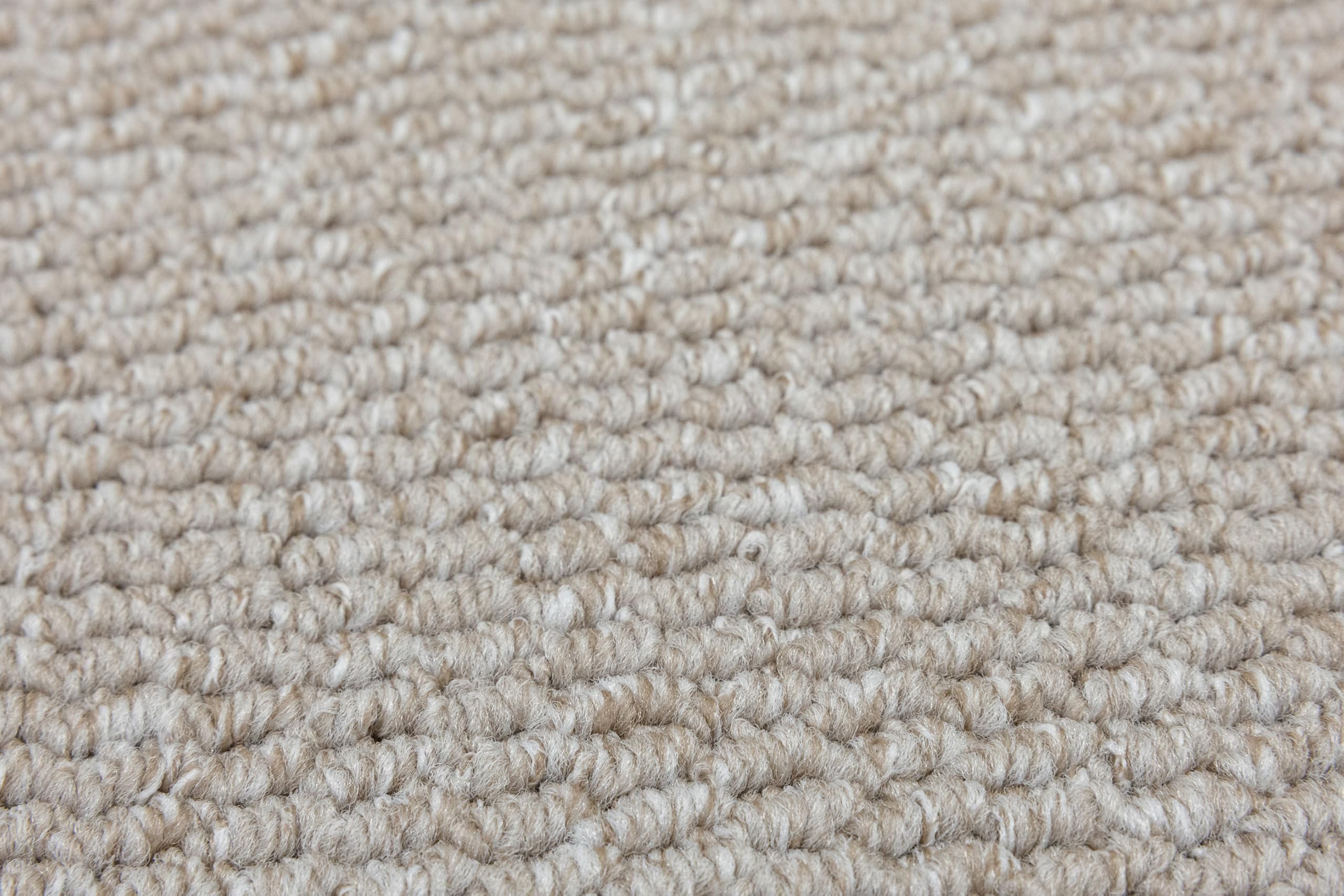 Brasil Wohnzimmerteppich 200x250 cm Beige Schlingenflor, Kurzflor, Filzrücken, Teppich für Wohn- und Esszimmer, geeignet für Fußbodenheizung
