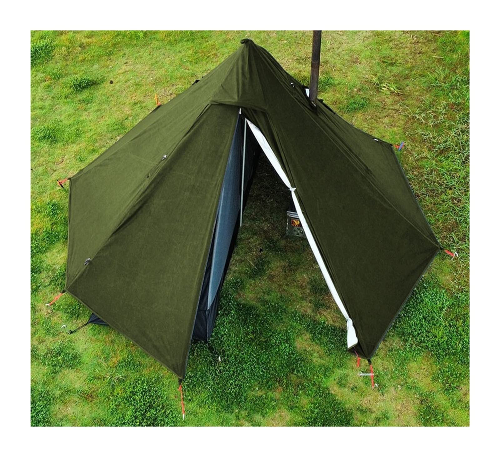 Amazon.co.jp: キャンプテント キャンプティピーテント煙突窓屋外超