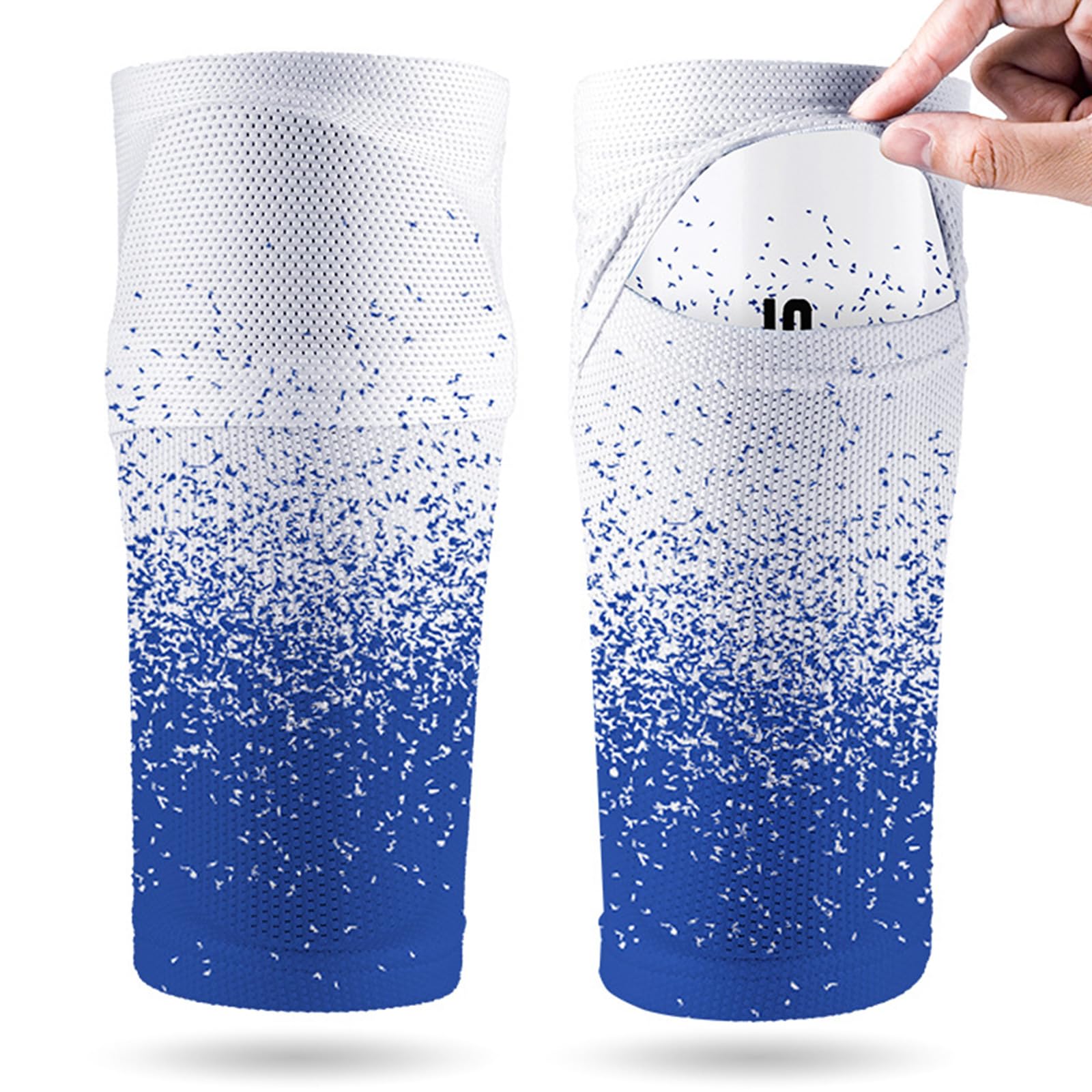 MOMOJIA Shin Guard Sleeves for Kid Teen Adult Running Football Games Shin Guard Protective Sleeves Breathable Shin Guard Sock