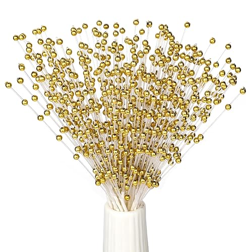 50 Pcs 4mm Pearls String Beaded Stick Pearl Bouquet Party