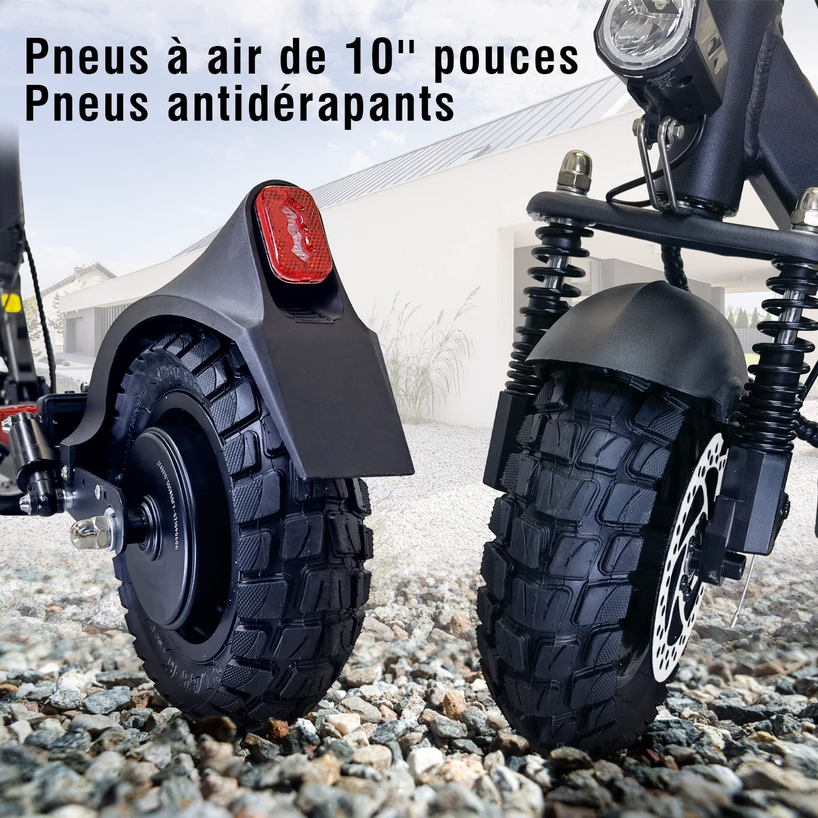 JOYOR Trottinette Electrique Adulte,S/Y Serie Autonomie 55-75KM Batterie 48V 13/18Ah Moteur 500W/600W Trotinette Electrique Puissante Tout Terrain Ultra Legere Double Suspension