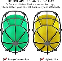 Vista 5 de Coopache Paquete de 4 arandelas de gorras para gorra de béisbol para lavadora, marco de lavado de bolas, protector de limpiador de sombreros