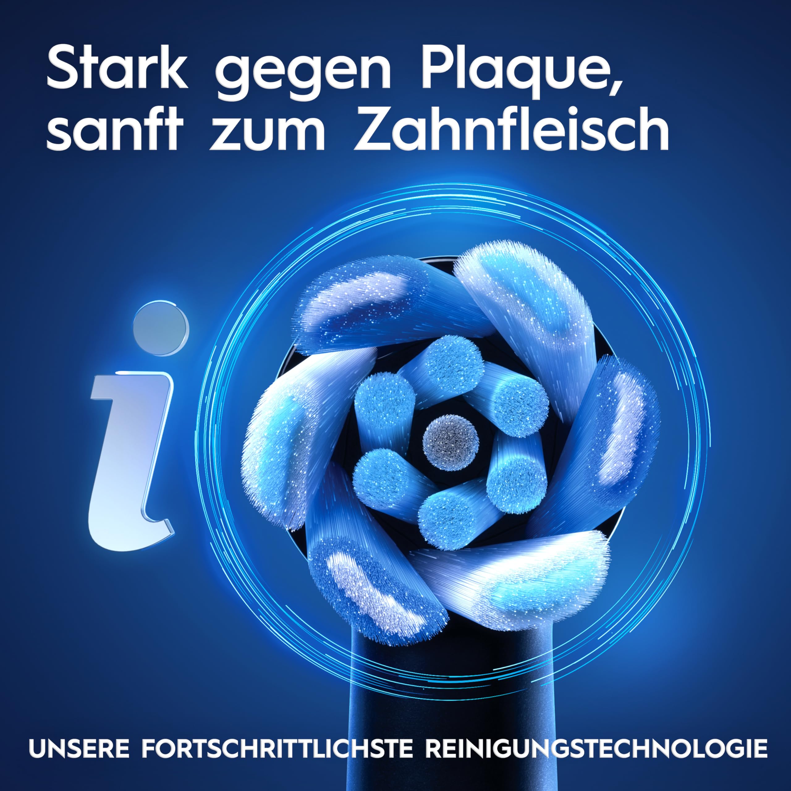 Oral-B iO Series 10 Elektrische Zahnbürste Schwarz PLUS Ausgewählte Original Oral-B iO Aufsteckbürsten Schwarz 7x