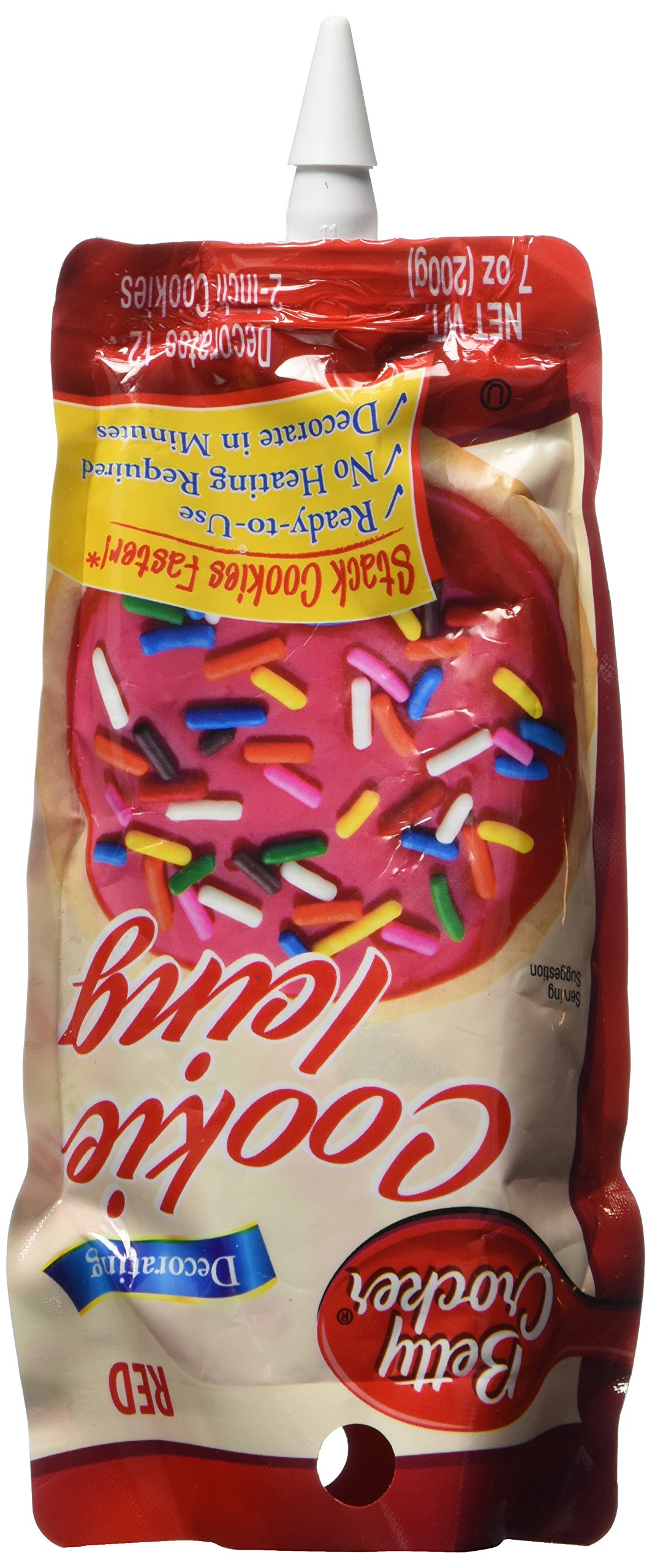 Betty Crocker Red Cookie Icing, 7 Oz (Pack of 3)
