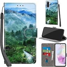 Wallet Flip Case for Samsung Galaxy A36 Leather Forest Stream