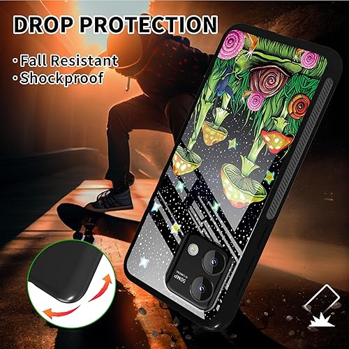 Miniatura 4 de JYCUHTCL Funda para Galaxy A03S con protector de pantalla + diseño de caracol con función atril, funda para Samsung Galaxy A03s, a prueba de golpes,