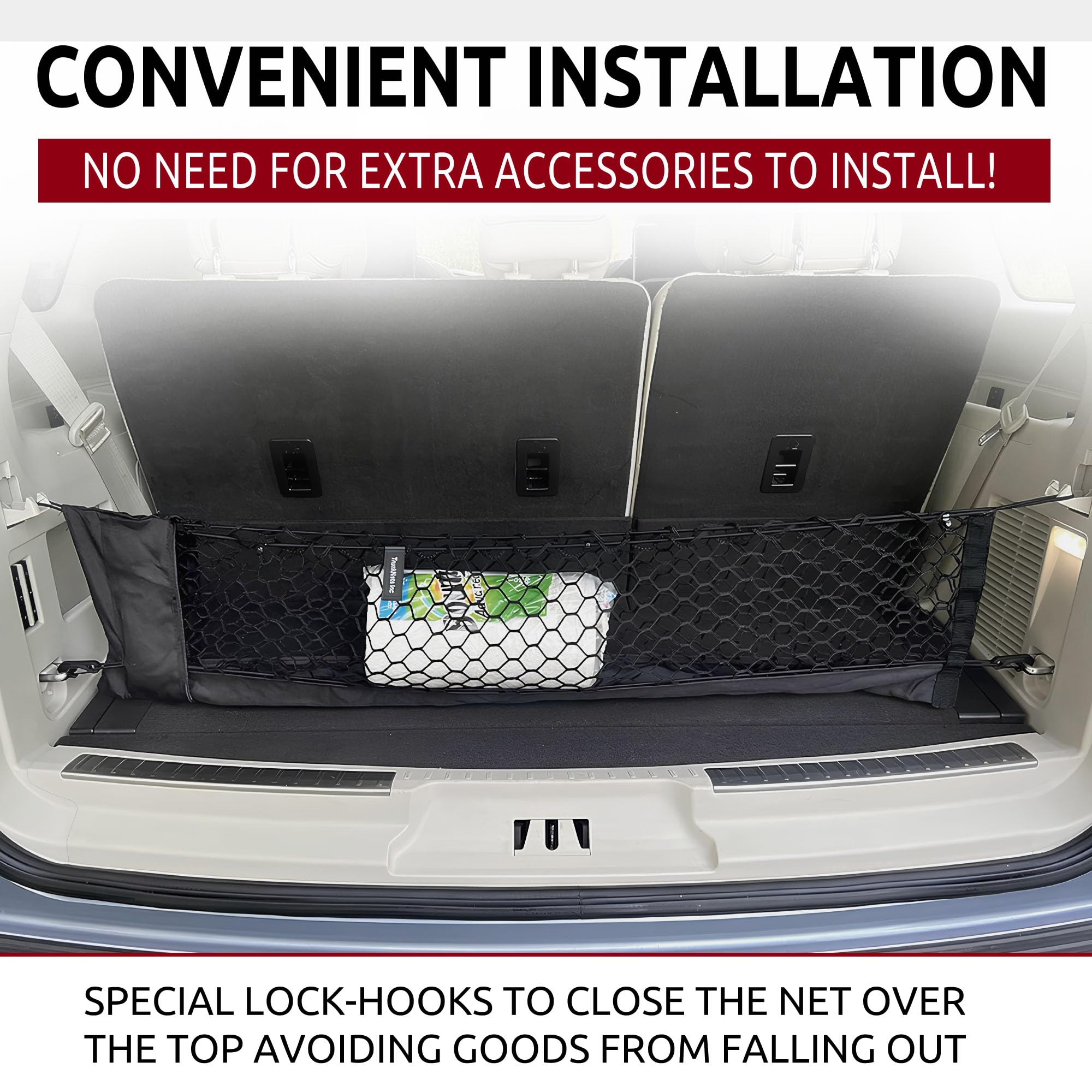 Amazon.com: Envelope Style Elastic Trunk Mesh Cargo Net for