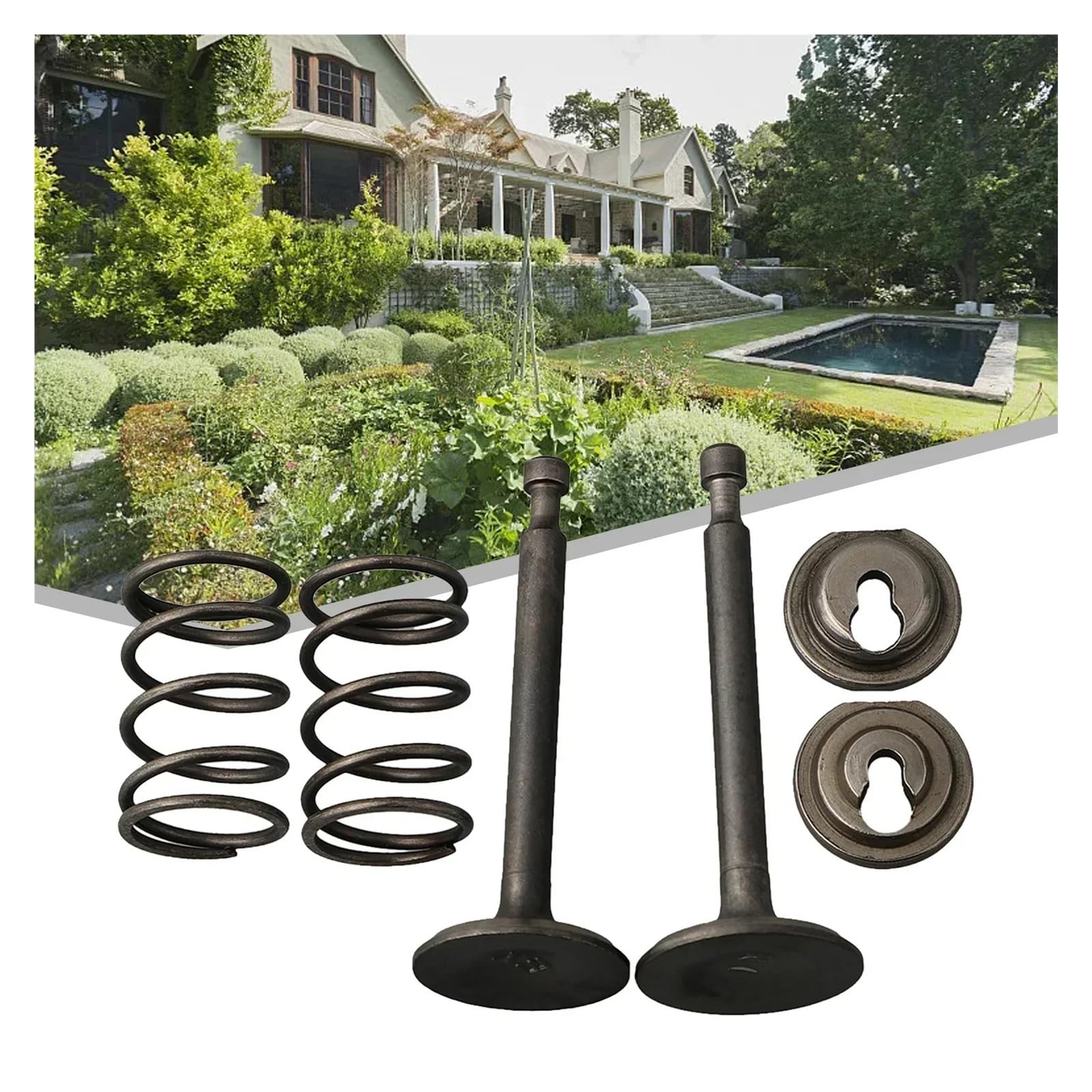 Set di Fermo Pinza a Molla for valvola di Scarico aspirazione aspirazione for Tosaerba generatore Motore a Gas GX200,168F,170F 5.5-6.5HP