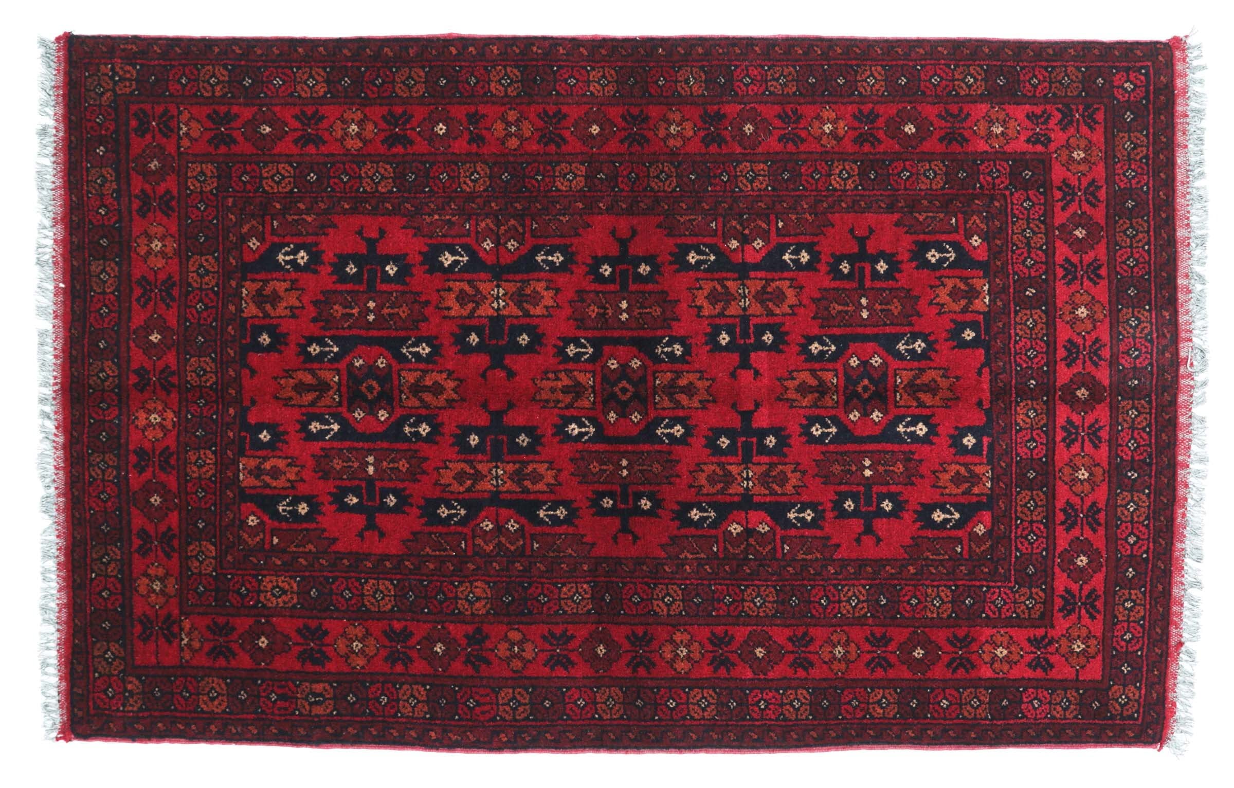 Tapis de sol Khal Mohammadi marron géométrique : réchauffez vos sols froids
