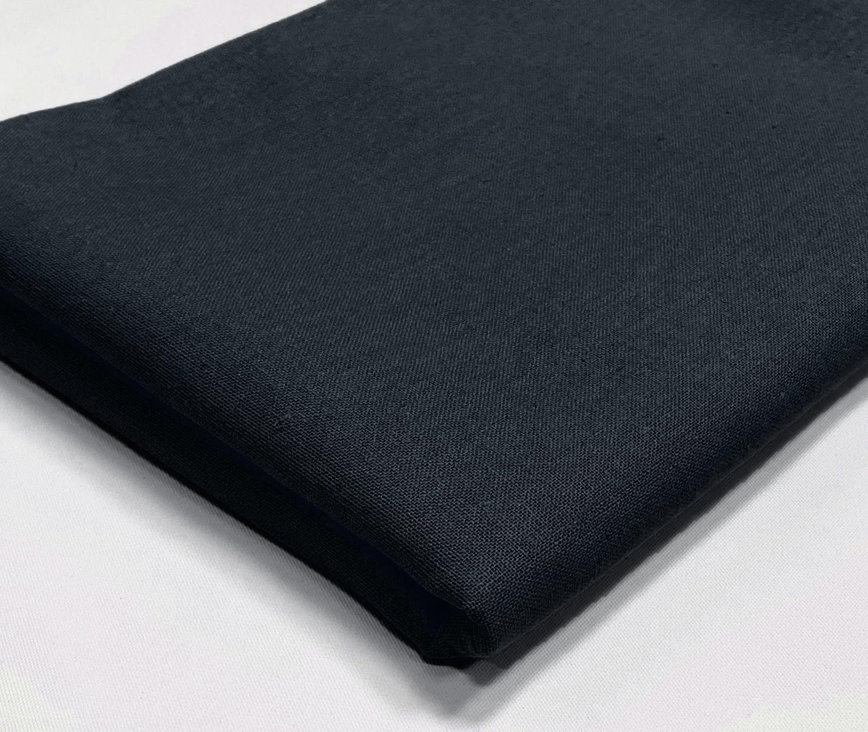 A-ExpressPlain Cotton Fabric - 60 Inches 150cm Extra Wide Per Metre - 150 GSM Viscose Material - for Clothing, Quilting, Curtain Lining, Sheeting, Costume, Dress, Bedding - Navy Blue Half Meter