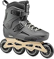 Rollerblade Lightning 90 Men's Urban Inline Skates - 90mm Wheels, Supportive Comfort for Fitness & Commuting, Anthracite/Taupe