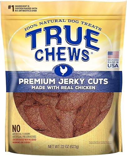 True Chews Cortes de cecina prémium hechos con pollo real, paquete premium de 22 onzas