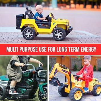 Casil 6V Battery Rechargeable Emergency Light Battery 6 Volt Battery for Ride On Toys Power Wheels Battery 6V4AH 20HR for Emergency Light Feeder Peg Perego Moultrie Lucky Duck 3FM4.5 6V4.5AH 20HR