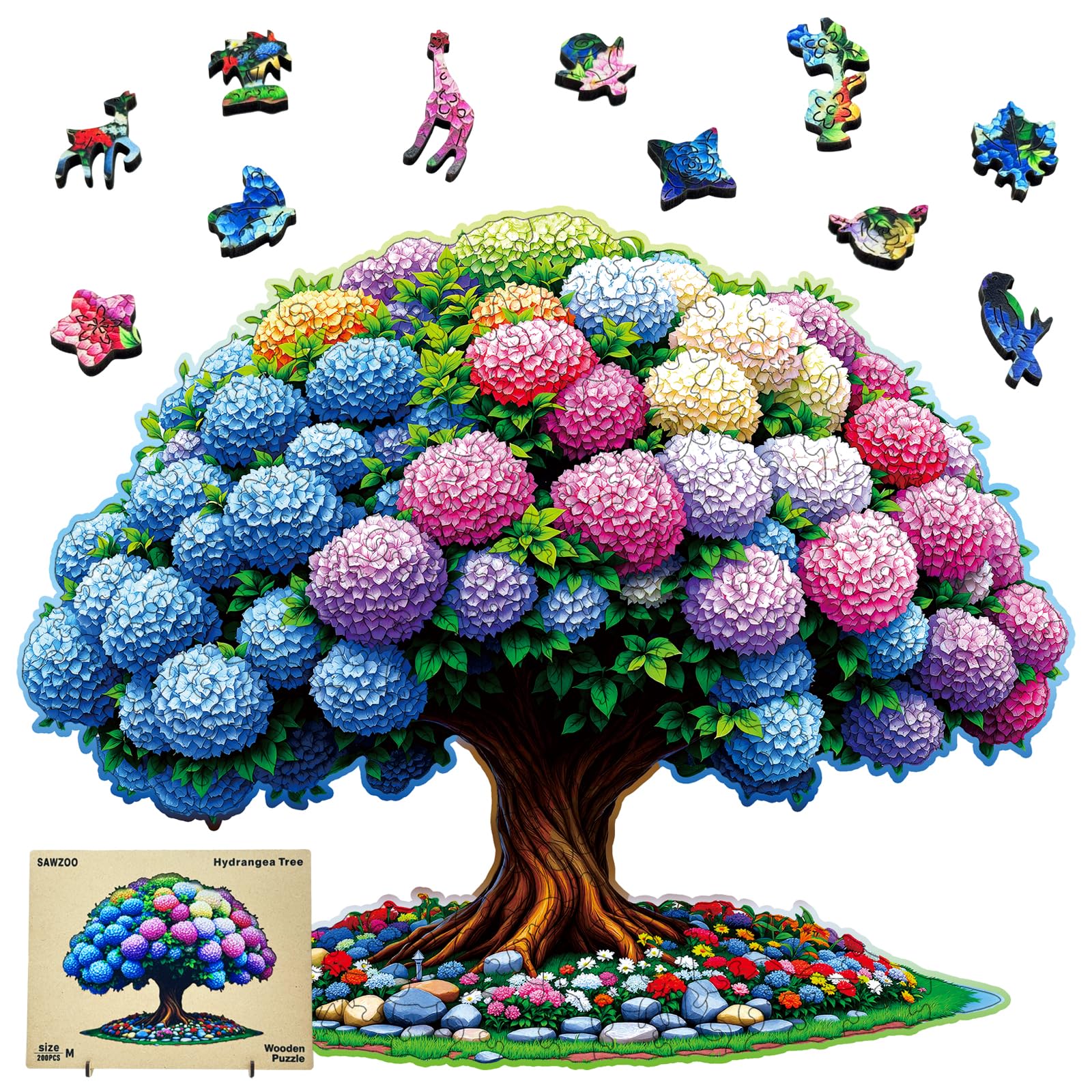 Wooden Succulent Puzzle - 200 Piece Jigsaw -11