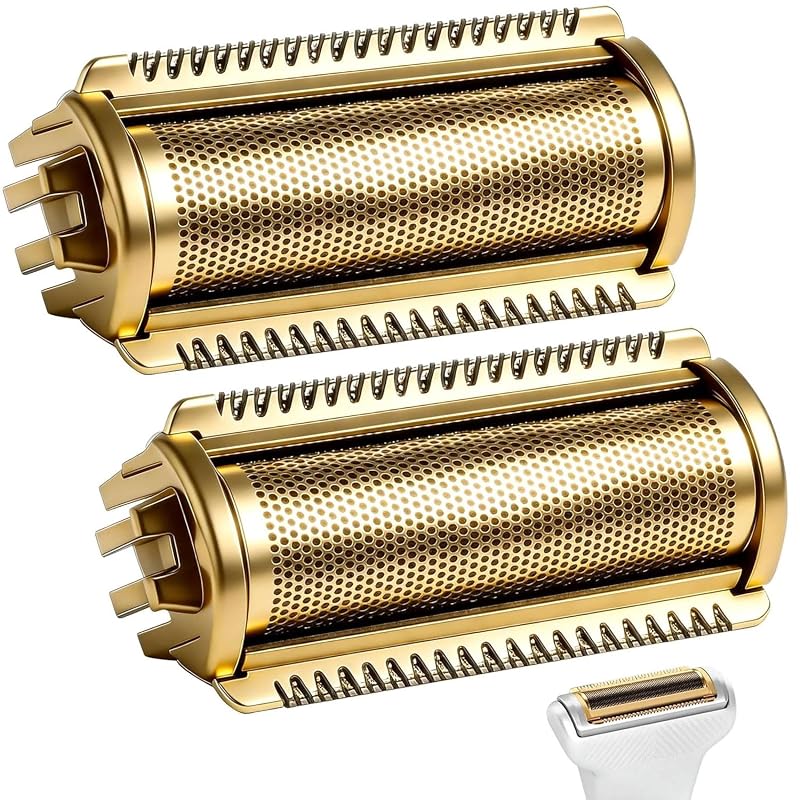 Cabeças de reposição para barbeador compatíveis com MANSCAPED The Lawn Mower 5.0 Ultra, pacote com 2