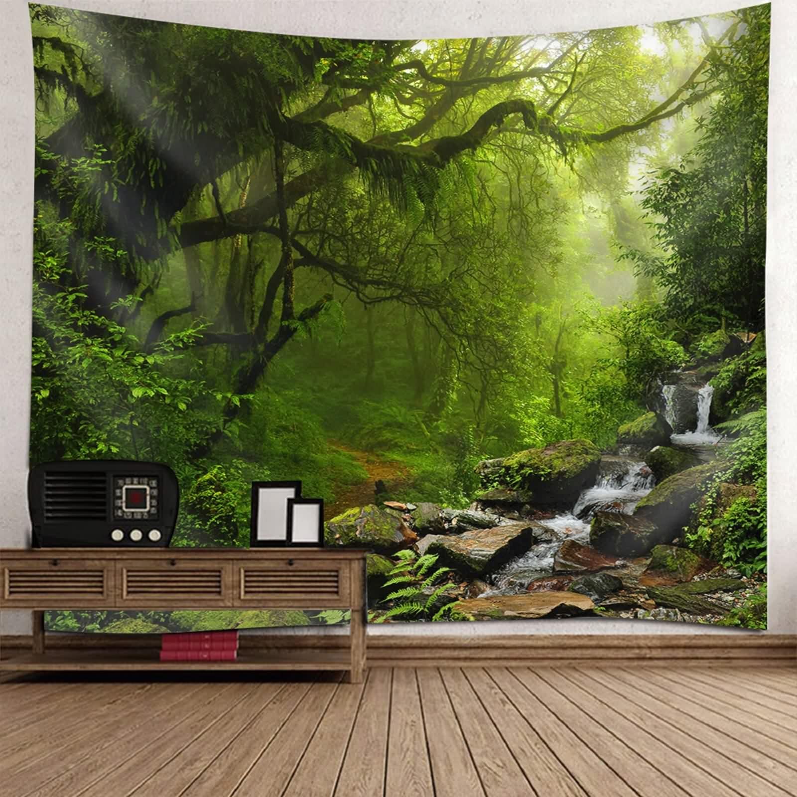 Tapisserie paysage nature forêt pour créer un coin de verdure dans votre chambre