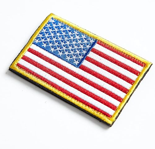 Miniatura 10 de stidsds Paquete de 2 parches de bandera estadounidense de Chicago de Estados Unidos, parches bordados, banderas de Estados Unidos, parche táctico