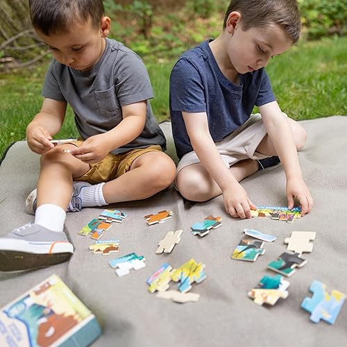 Miniatura 8 de Melissa & Doug National Parks Yellowstone & Grand Canyon - Juego de rompecabezas de 24 piezas para niños y niñas a partir de 3 años