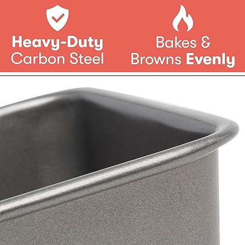 Miniatura 4 de Cooking Light Utensilios de cocina antiadherentes resistentes de acero al carbono con revestimiento de liberación rápida, fabricado sin PFOA, apto