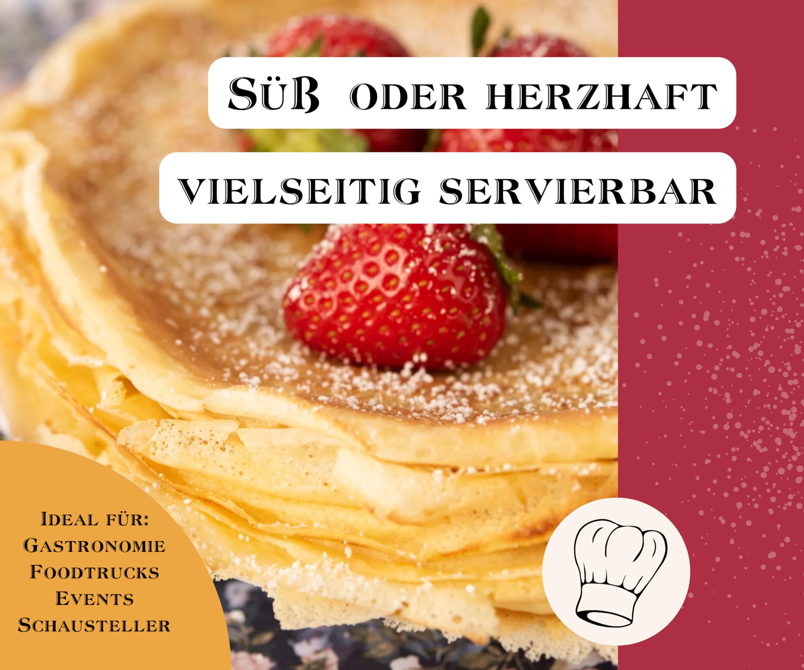 Best Back Crêpes Backmischung 5 kg, 5er Pack (1kg)