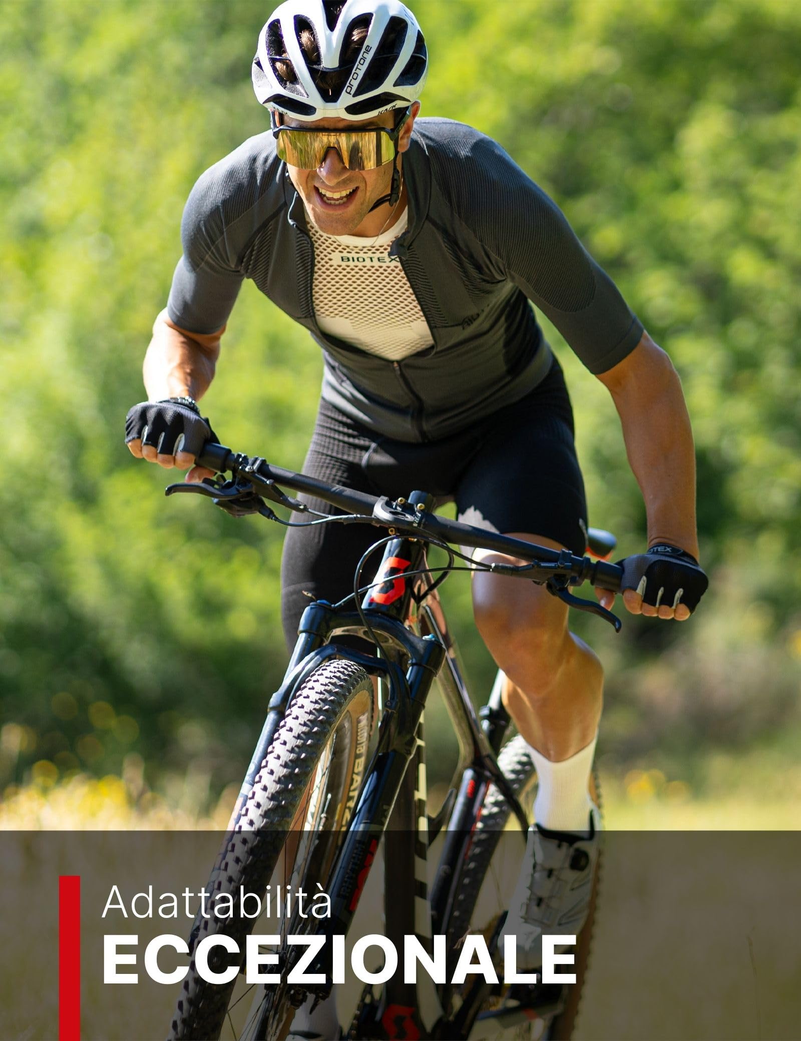 BIOTEX Canotta a Rete Piuma Unisex, Design Senza Cuciture, Traspirante, per Sport e attività all'Aperto