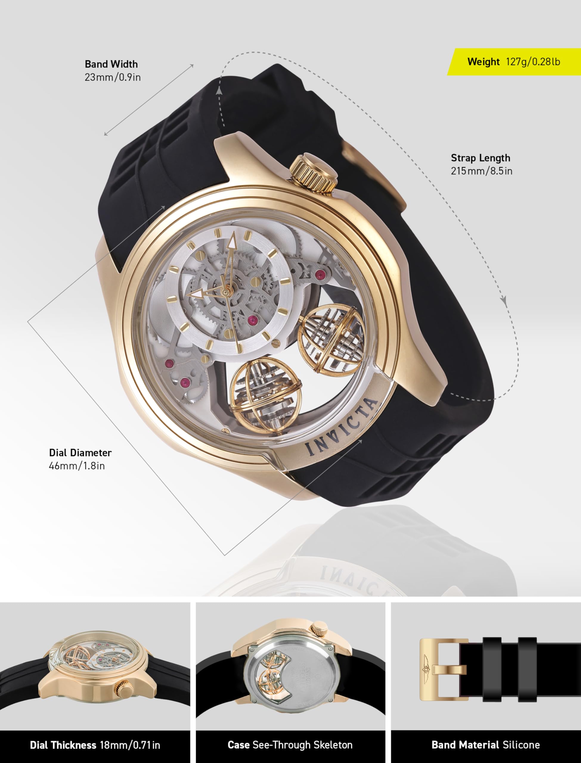 Invicta Specialty Quartz Silver Dial Men's Watch 47376