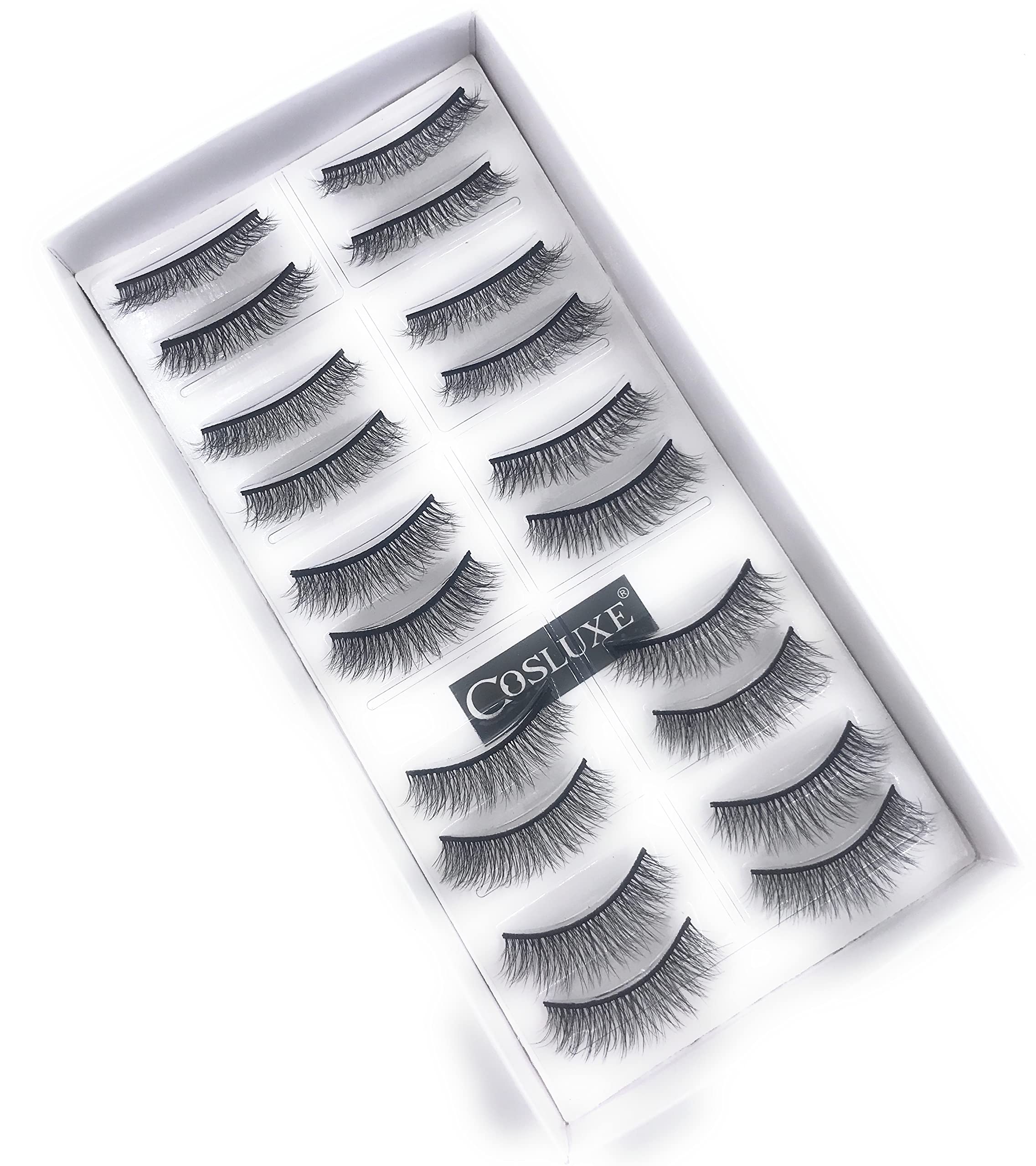 My Colors ART SECRET False Eyelashes,Natural & Soft 3D Eyelashes Pack 10 Pairs of 1 box (07)-image-23